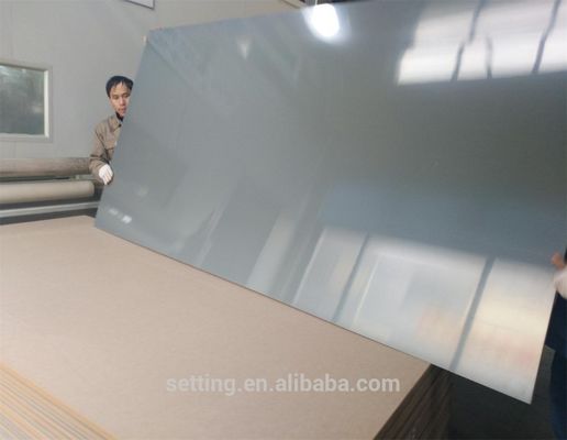 High gloss grey acrylic board for kitchen cabinet doors