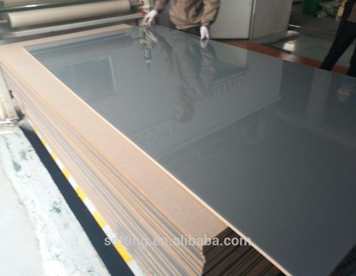 High gloss grey acrylic board for kitchen cabinet doors