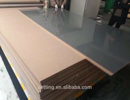 High gloss grey acrylic board for kitchen cabinet doors