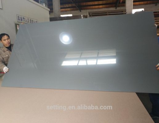 High gloss grey acrylic board for kitchen cabinet doors
